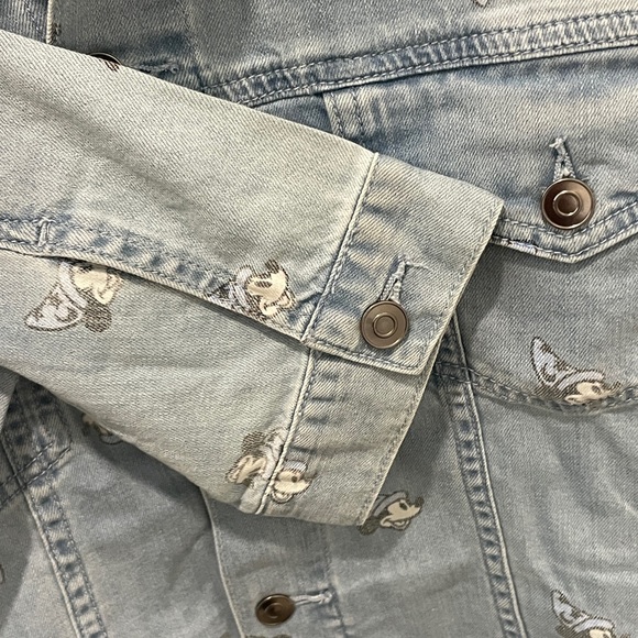 Disney Blue Denim Jacket with Mickey Character Print - Picture 5 of 10